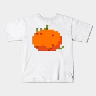 Pumpkin Pixel Art Kids T-Shirt